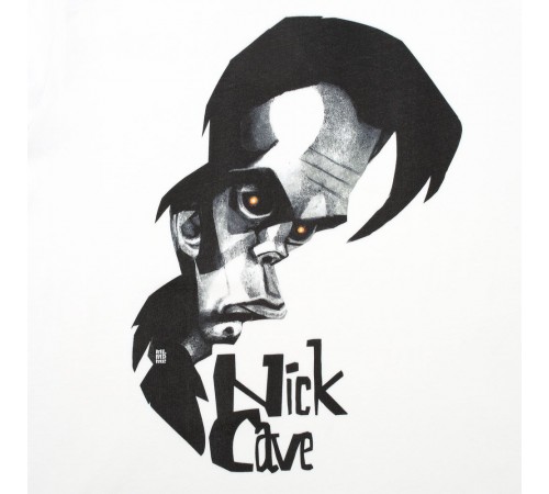 Футболка «Меламед. Nick Cave», белая