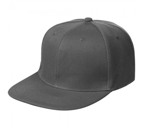 Бейсболка Snapback с прямым козырьком, серая