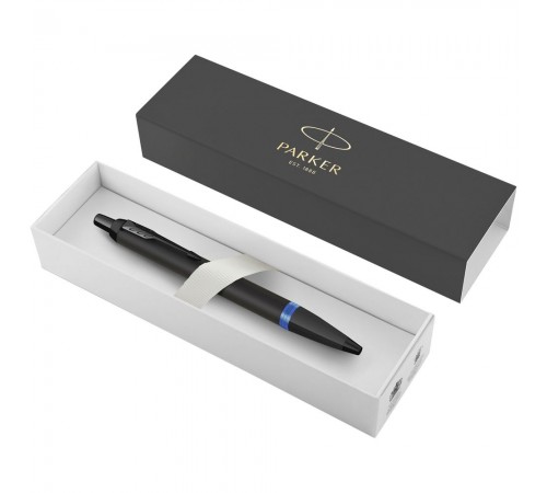 Ручка шариковая Parker IM Professionals Marine Blue BT, черная с синим