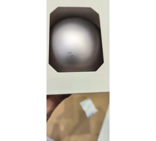 Оформительский шар Finery, 10 см, матовый серебристый