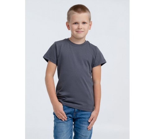 Футболка детская T-Bolka Kids, темно-серая (графит)