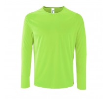 Футболка с длинным рукавом Sporty LSL Men, неоново-зеленая