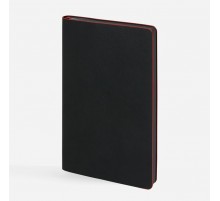 Ежедневник Trait, недатированный, черный с красным