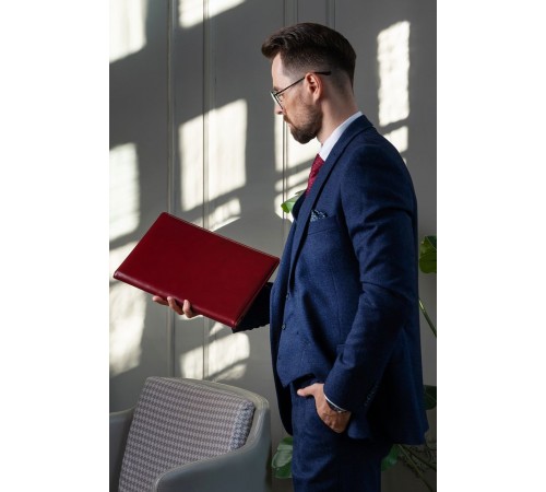 Папка адресная Signature, бордовая