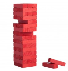 Игра «Деревянная башня мини», красная