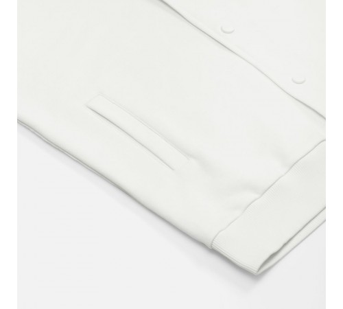 Бомбер унисекс Nuppu, молочно-белый