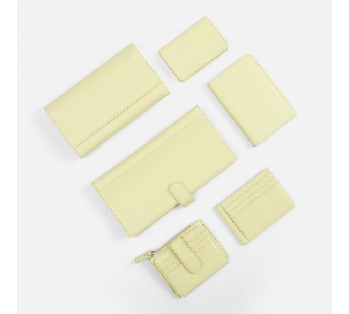 Картхолдер на молнии Unison, светло-зеленый