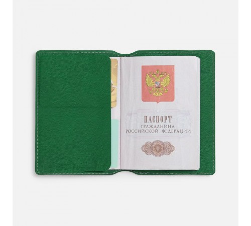 Обложка для паспорта Detalli, зеленая