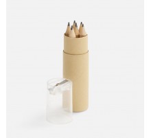 Набор карандашей Pencilvania Office с точилкой, прозрачный