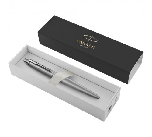 Ручка шариковая Parker Jotter XL Monochrome Grey, серебристая