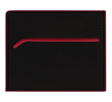Картхолдер Multimo, черный с красным