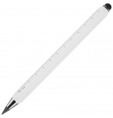 Вечный карандаш Quarta со стилусом и уровнем, белый