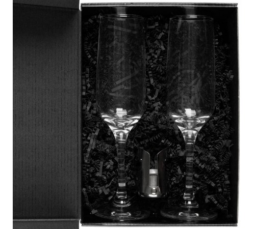 Набор для шампанского Isabella, в черной упаковке