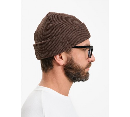 Шапка Ribelle, коричневый меланж