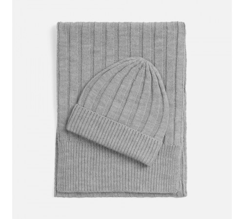 Шарф Bellish, светло-серый меланж