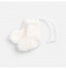 Подвеска на елку «Вьюжка», носочки, белая