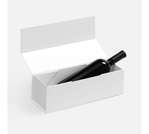 Коробка складная под бутылку Color Jacket Fold, белая