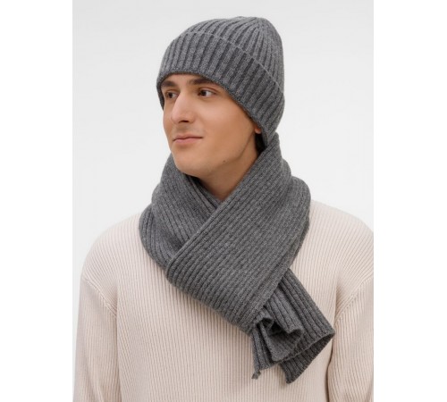 Шарф Laconi, темно-серый меланж