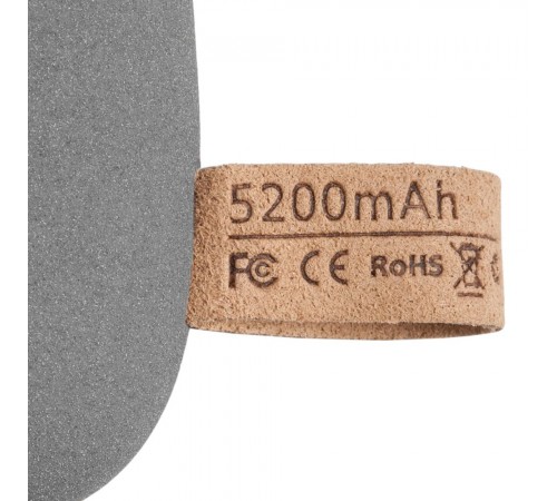 Внешний аккумулятор Pebble 5200 мАч, серый