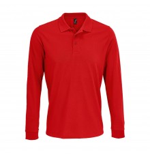 Рубашка поло с длинным рукавом Prime LSL, красная