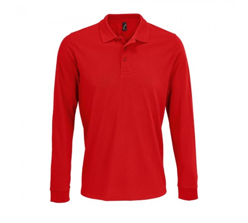 Рубашка поло с длинным рукавом Prime LSL, красная