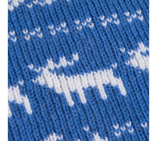 Плед Holidale, синий с молочным