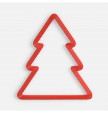Подвеска «Елочка», 3D-печать, красная