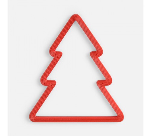 Подвеска «Елочка», 3D-печать, красная