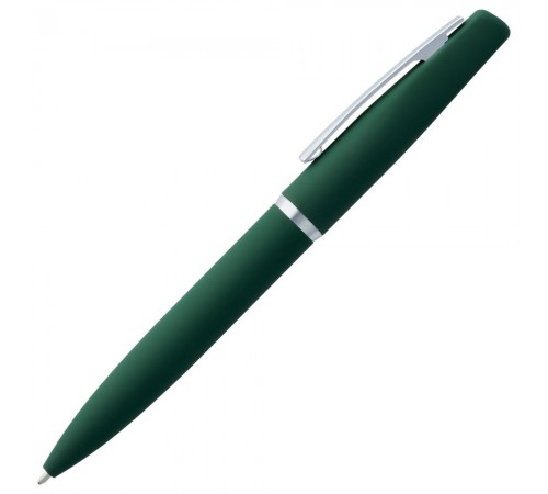 Ручка шариковая Bolt Soft Touch, зеленая