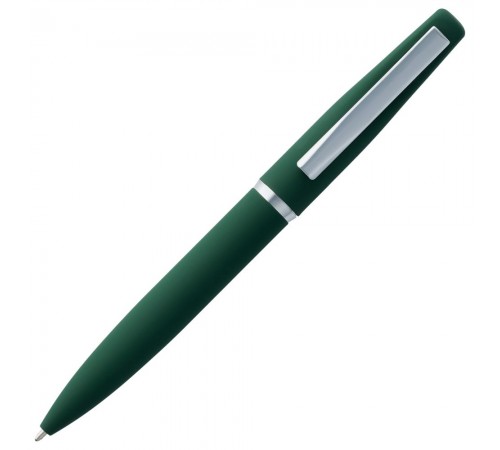Ручка шариковая Bolt Soft Touch, зеленая