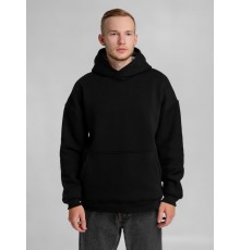 Худи Furry Oversize, черное