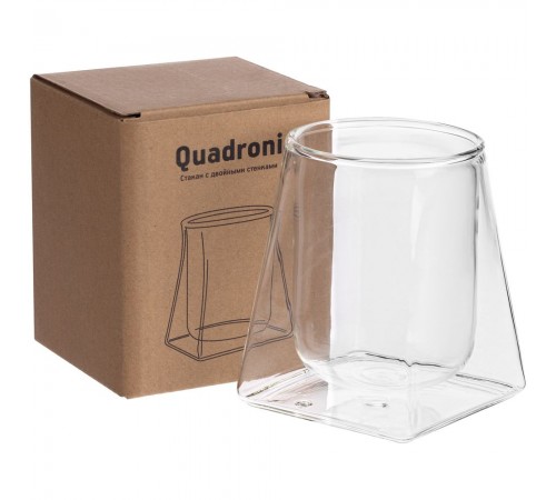 Стакан с двойными стенками Quadroni