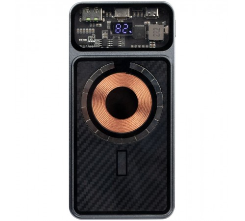 Магнитный беспроводной аккумулятор Cooper Prime 10000 мАч, темно-серый