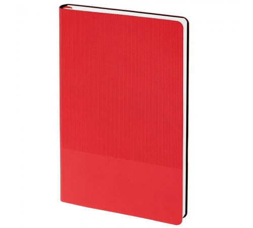 Ежедневник Knit, недатированный, красный