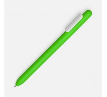 Ручка шариковая Swiper Soft Touch, зеленая с белым