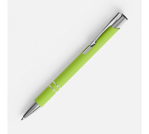 Ручка шариковая Keskus Soft Touch, зеленое яблоко