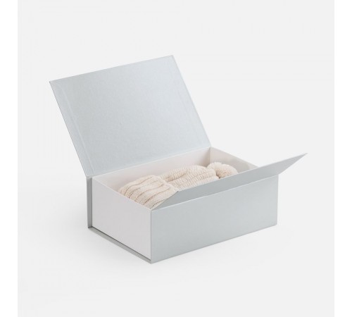 Коробка Bicolor Case, белая с серым