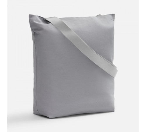 Шопер B5, серый с широкими серыми ручками