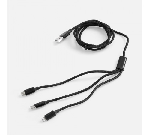 Кабель Triple Charge в футляре ver.2, черный