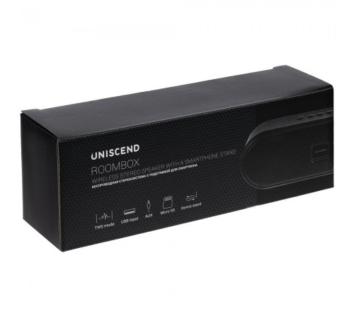 Беспроводная стереоколонка Uniscend Roombox, черная