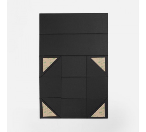 Коробка складная под бутылку Color Jacket Fold, черная