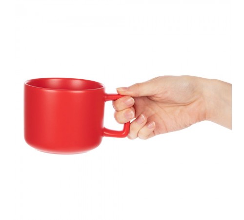 Чашка Jumbo, ver.2, матовая, красная