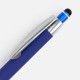 Ручка шариковая Sansen Soft Touch со стилусом, синяя