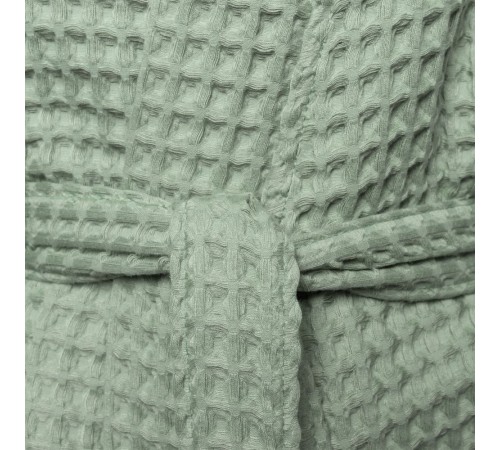 Халат вафельный женский Boho Kimono, зеленая мята