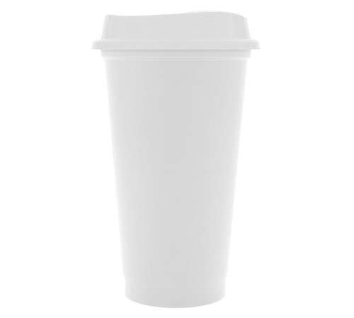 Стакан с крышкой Color Cap White, белый