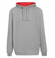 Двусторонняя толстовка Revers, серая с красным