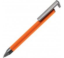 Ручка шариковая Standic с подставкой для телефона, оранжевая