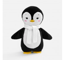 Мягкая игрушка Beastie Toys, пингвиненок с белым шарфом