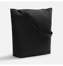 Шопер B5, черный с широкими черными ручками