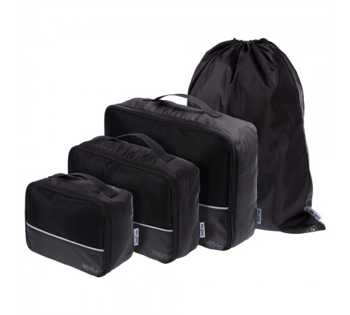 Дорожный набор сумок noJumble 4 в 1, черный
